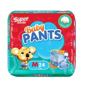 Super Twins Pants Baby Diaper Medium 24 - PANTS
