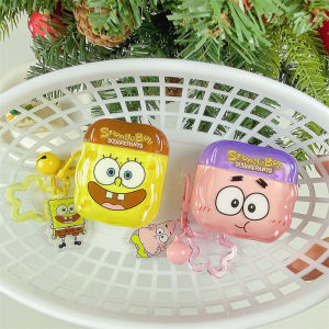 Cartoon Candy Big Face SpongeBob Protective Case for Apple Airpods4 Pro2 Couple Soft Shell Trendy Korean Japanese Style