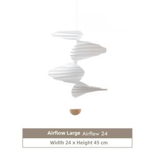 Dynamic Floating Sculpture Balancer Flowing Air Modern Silent Rotating Wind Chimes Creative Balcony Entrance Artistic Hanging Decorations