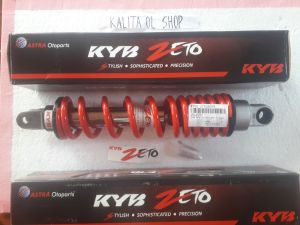 SHOCKBLEAKER BELAKANG / REAR MOTOR HONDA VARIO 125 BEAT FI MERK KYB ZETO WARNA MERAH ( ZT5090PR ) 330MM