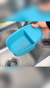 Khay Nhựa Treo Bồn Rửa Đa Năng Hình Bầu Dục Tiện Lợi