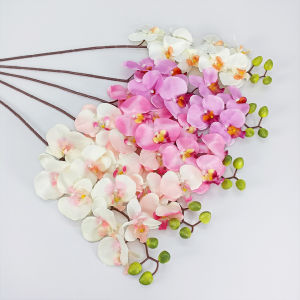 Tanaman Hias Bunga Anggrek Tangkai Plastik Ornamen Dekorasi Hiasan Artificial Flower COD PBP177