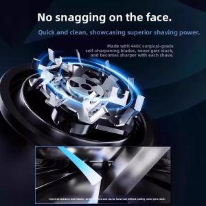 MONLEYTA | German Electric Shaver Portable Mens New 2025 Official Flagship Store Genuine No Beard Left Behind Aluminium Alloy Blade