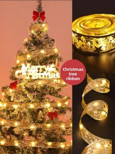 No Brand | Christmas Decorations Festive Ribbon Hanging Lights