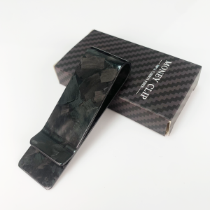 22mm High Quality Real Carbon Fiber Mini Money Clip Durable Slim Credit Card Holder For Men Women