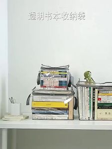 กระเป๋าเก็บหนังสือ กระเป๋าพับใสเก็บหนังสือ กระเป๋าเก็บของแบบใส มีซิป (PVC) กันฝุ่น/กันน้ำ ซ้อนได้ สําหรับนักเรียน