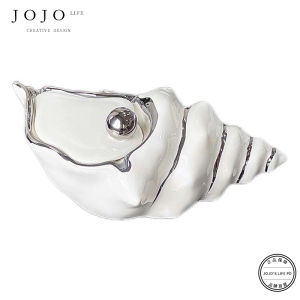 Creative Ceramic Ashtray JOJOS L. PD.Grab Nautilus Shell Shape High-End Feelings Home Decorative Ashtray Simple Modern Style