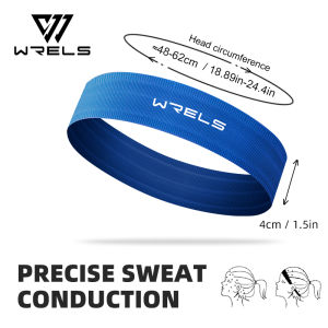 WRELS Sports Headband Anti-Slip Yoga Hair Band Quick Dry Running Sweatband Sweat Absorbing Breathable Elastic Fitness Headband