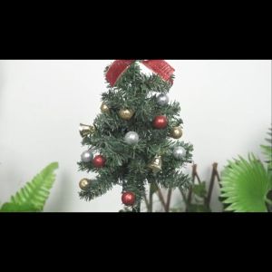 Đèn trang trí năng lượng mặt trời cây thông Noel thắt nơ tiết kiệm điện bóng siêu sáng chống thấm nước - DA3164