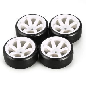 4PCS 60mm 1/10 RC Car Tire Hard Plastic Hub Rim Wheel Set for RC Drift Kyosho MST Yokomo 3Racing HSP Tamiya DS5 Wltoys USUKANI