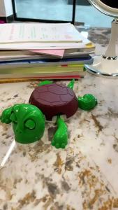 JUSTINLAU 3D Printed Turtle Coaster Home Office Decorative Coffee Tea Cup Mat Insulation Pad Mug Holder with Funny Expression