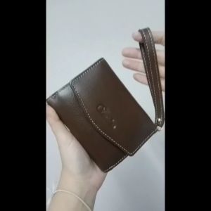 กระเป๋าสตางค์หนังแท้ zerinne2 พับหน้า-หลัง ขนาดเล็ก ดีไซน์คลาสสิก หลากสี