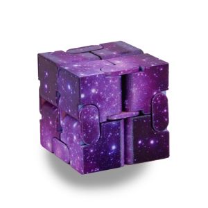 Starry Sky Infinity Flip Cube Tactile Fidget Gadget Anti-Anxiety Calming Desktop Leisure Decor Holiday Accessory Present