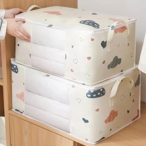 1pc Large/Small Quilt Clothes Storage Bag Moisture Dust Proof Organizer Big Capacity Duvet Blanket Sorting Bags