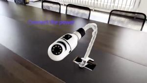 XIAOMI V380 PRO WiFi CCTV Camera Wireless Mini Camera 360 Degree 4K FHD\8MP Security Cam - IR Night Vision 2 Way Audio Flash Light Bulb Surveillance