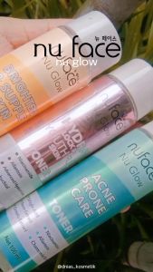 Nuface Nu Glow Skin Toner Acne Prone Care / Brighten & Supple Skin / Hydra Lock & Youthful 100ml