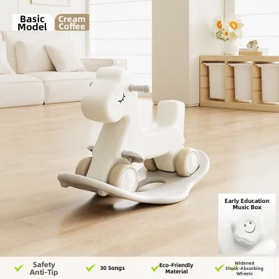 XIONGBEIXI | 2-in-1 Rocking Horse Slide Prevent Fall Baby Toy