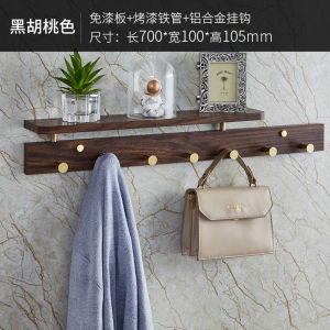 Wooden Wall-Mounted Coat Rack Bedroom Living Room Creative Hook Hanging Closet Organizer Economic Type Adult Furniture
