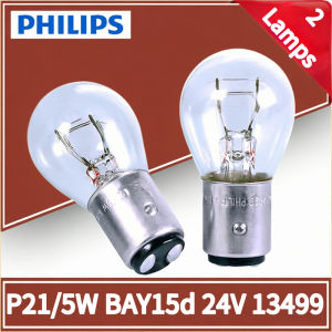 Philips | Philips 2 Lamps Truck 24V P21/5W S25 21/5W BAY15d 1157 High Quality Truck and Van Brake Light Bulbs