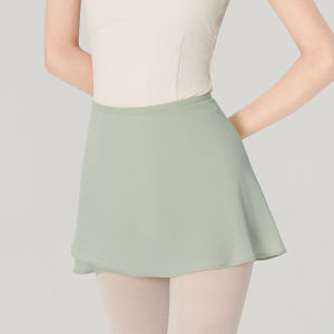 daydance | 17 Colours Woman Ballet Skirts Wrap Tutu Dance Skirt Adult Pearl Chiffon Skirts Tie up Mini Short Skirt for Dancing