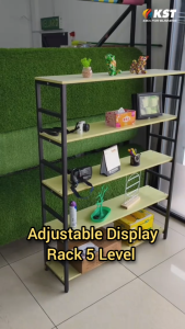 (READY STOCK) Adjustable Display Rack 5L/Display Rack Storage/5Level Rack Adjustable/Rak Boleh Laras