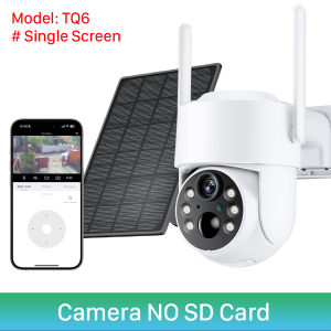 8MP 4K HD Solar WiFi Camera Outdoor Built-in Battery Dual Lens 2K Security Camera Solar Panel Wireless Video Surveillance iCSee