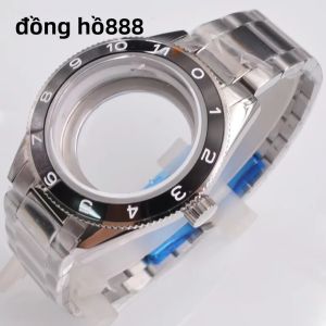 Vỏ Đồng Hồ Bằng Thép Không Gỉ 41MM Với Kính Sapphire Tương Thích Với Các Bộ Máy NH34 NH35 NH36 ETA2824 PT5000 ST2130 Phụ Kiện Đồng Hồ