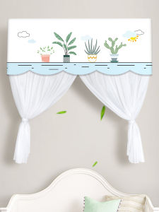 New 2025 Air Conditioner Dust Cover Hanging Machine Windshield Fabric Curtain Maternity Room Direct Blow Blocker Home Decor