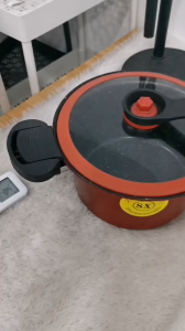 Panci Presto Teflon Pressure Cooker Pot Anti Lengket Panci Presto 3.5 Liter Serbaguna -SS