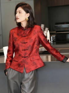 DANTING | Elegant Unique Chinese Style Womens Coat 2026 Spring New Tang Suit Vintage