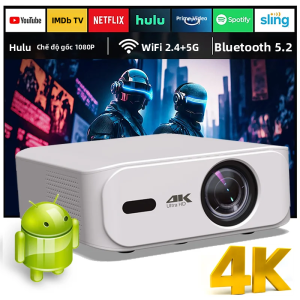 Máy Chiếu Gia Đình Di Động 35000 Lumens Độ Phân Giải 8K Hệ Điều Hành Android 11.0 Tích Hợp Loa Và Chức Năng Tự Động Chỉnh Keystone.