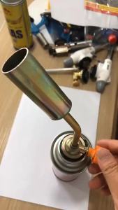 Portable Gas Torch Butane Gas Welding Torch Cooking Blow Torch Copper Gun Torch Butane Lighter Heating Welding Ignition Lighter