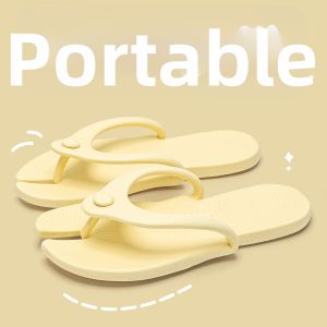 Portable Non-slip Bath Slippers Foldable