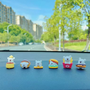 Playism Line Puppy Car Decoration Healing Series Car Interior Decoration Ornament Car Center Console Screen Lying Doll