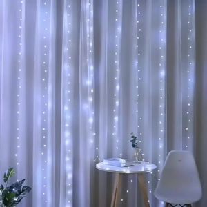 USB Từ Xa LED Màn Đèn Dây 8 Chế Độ Chiếu Sáng Cổ Tích Vòng Hoa Đèn Cho Gia Đình Giáng Sinh Phòng Cưới Trang Trí 5V