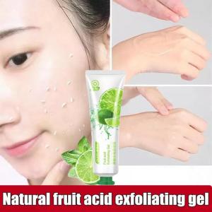 Expoliasi Wajah dan badan Oulisi Facial Glowing Blackhead Cleaner Body exfoliating whitening peeling gel gel