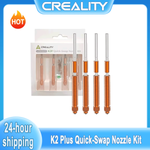 Creality | Creality K2 Plus Nozzles 4PCS 0.4/0.6/0.8mm Quick-Swap 3D Printer Nozzle Copper Alloy and Hardened Steel Nozzle for K2 Plus
