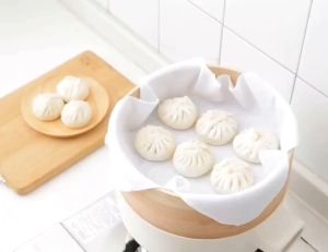 Kain Kukusan Dimsum Alas Kukus Bakpao Pao Anti Lengket Kain Pengukus Makanan Serbaguna