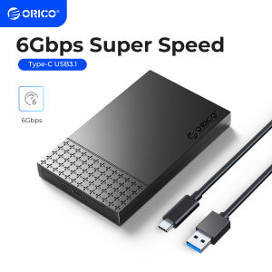 ORICO | ORICO Type-C External Hard Drive Case SATA to USB3.1 HDD Enclosure for 2.5 HDD SSD 6Gbps Speed Support UASP