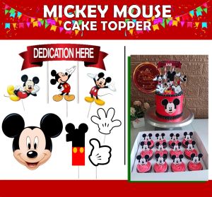 Mickey mouse Cake and Cupcake topper ( machine cut waterproof )