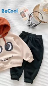 Bộ nỉ bông cho bé in hình thú cưng Mã NG01. Bộ quần áo thu đông cho bé trai bé gái từ 6-16kg Kangmin-kids