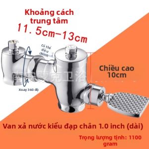 Van Xả Toilet Chân Đạp Tay Điều Chỉnh