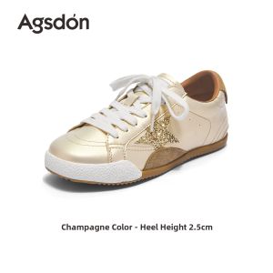 Agsdon | Sparkle Star Design Summer New Model Canvas Shoes