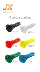 Cable Ties Nylon Wire 1 Carton 4"6"8"10" Pengikat Wayar Kabel Tie Locking Zip Black White Garden Home Wiring Bind Ikat