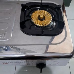 PAKET SPAREPART KOMPOR RINNAI TYPE BGX / T / TG TATAKAN TUNGKU PIPA + BURNER API LILIN & KNOP