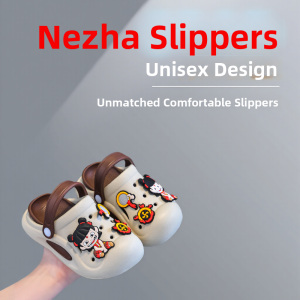 Adorable Sanzang Hole Shoes Cartoon Soft Bottom Outdoor Sandals for Children Summer New Style EVA Whicha Slippers Beach Shoes