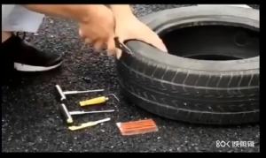 METCAR Car Tire Repair Kit Car Van Motorcycle Bike Tire Repair Tools Emergency Rubber Patch Kit