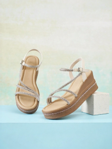 Josiny | Elevating Thick-soled Sandals for Women with Rhinestones Fairy Style Summer