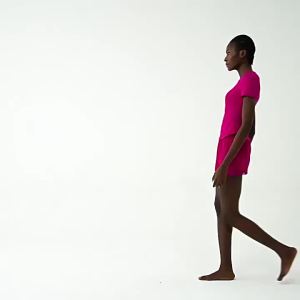 alo ท็อปสปอร์ตผู้หญิง   เสื้อโยคะแขนสั้นเอวเล็กรัดรูปข้ามพรมแดน   ฟิตเนสแห้งเร็วเข้ารูป T เสื้อผู้หญิง