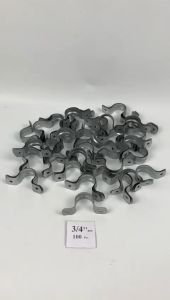 KLEM BESI PLAT PIPA UKURAN 3/4 INCH HARGA MURAH BARANG BERKUALITAS ISI 100 BIJI PER PACK TERLARIS